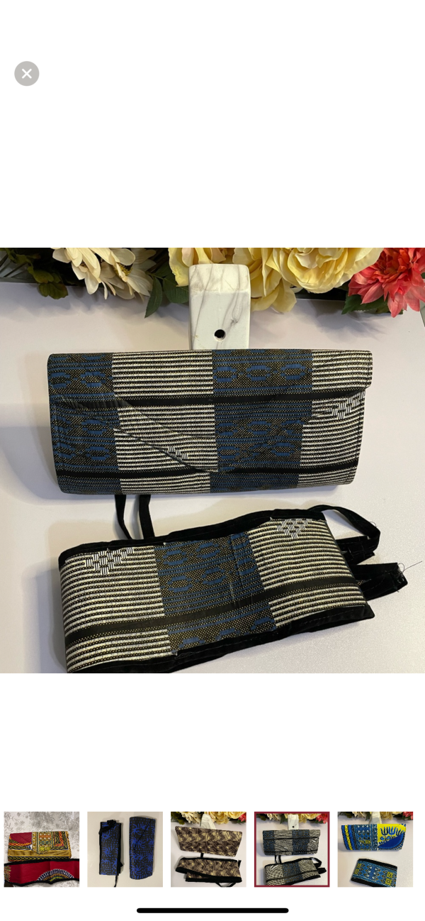 African Fabric Clutch - Image 2