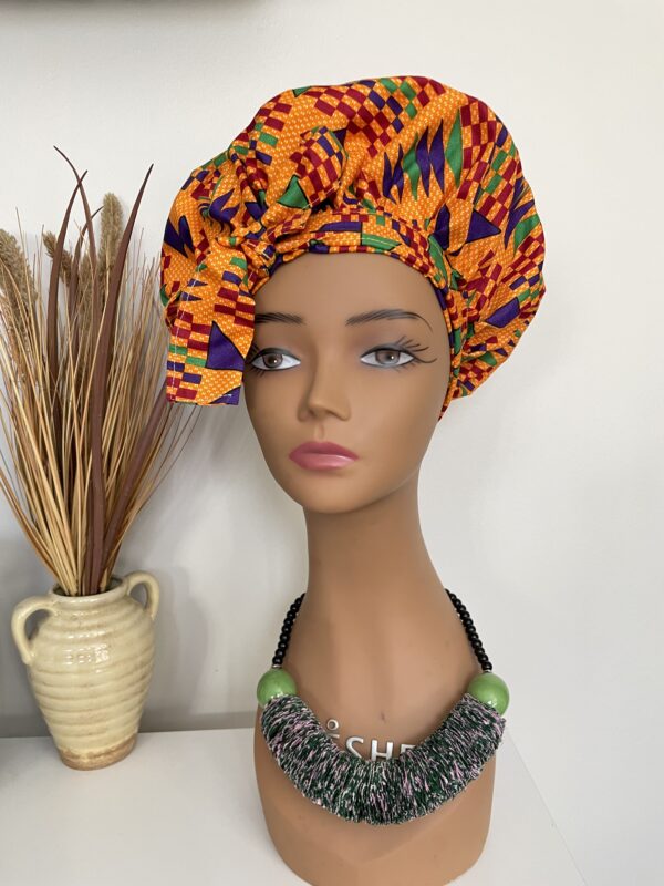 African Fabric Shower Cap