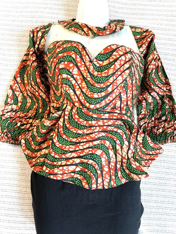 African Fabric Top