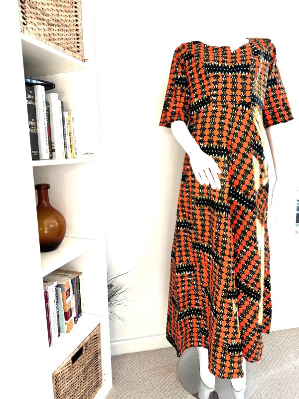 African Fabric Dress - Image 2