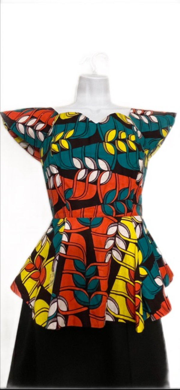 African Fabric Top