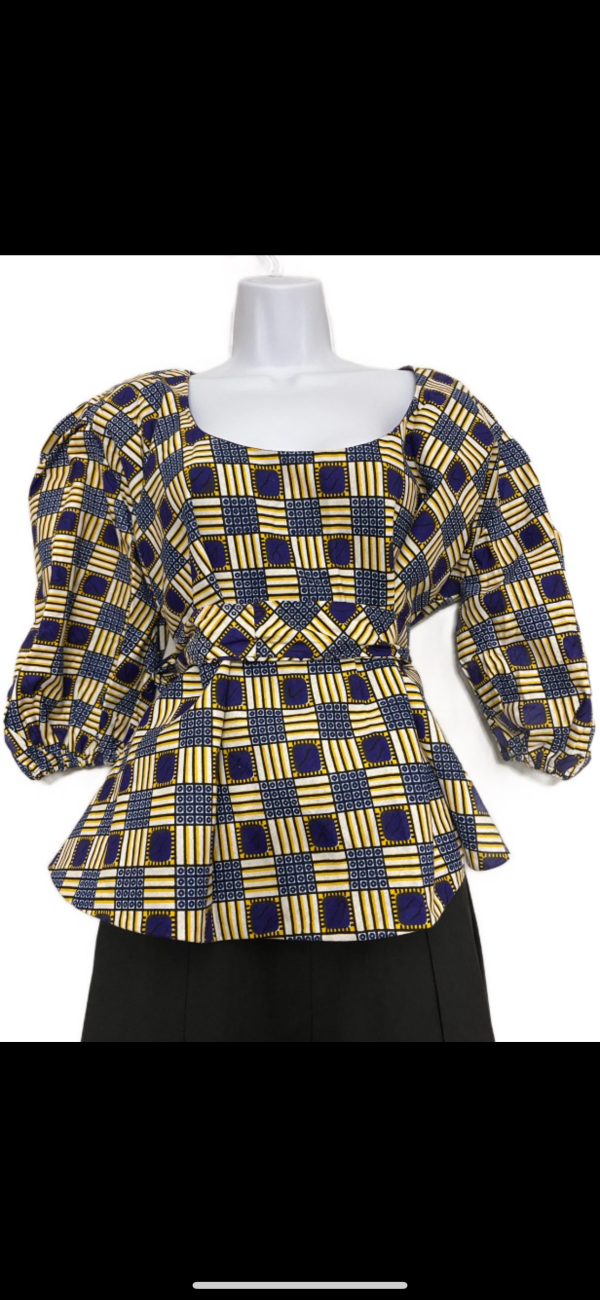 African Fabric Top - Image 2