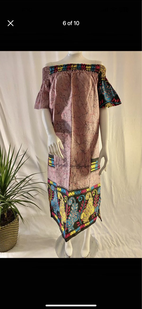 African Trapeze Dress - Image 2