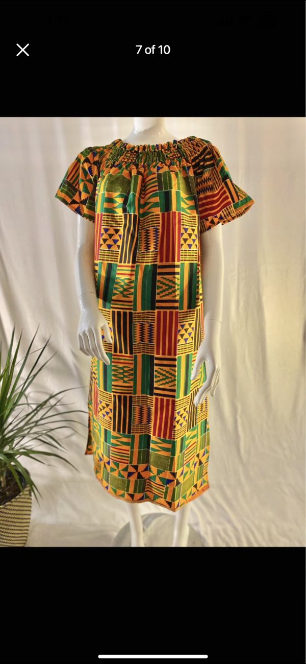 African Trapeze Dress - Image 3