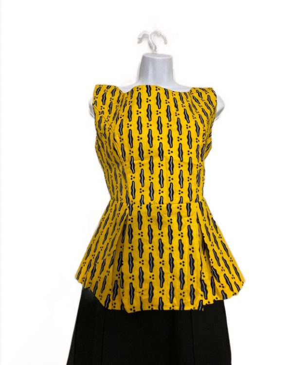 African Fabric Top