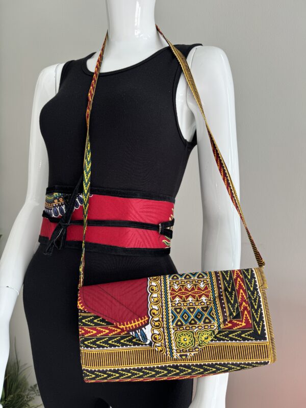 Kente Fabric Clutch/ Belt - Image 4