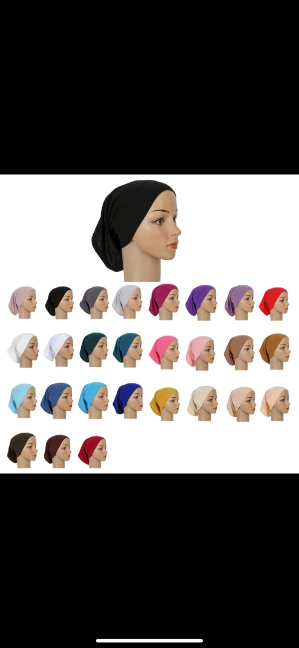 Messen Under Scarf Hijab Cap For Turban Head Wraps Scarf - Image 2