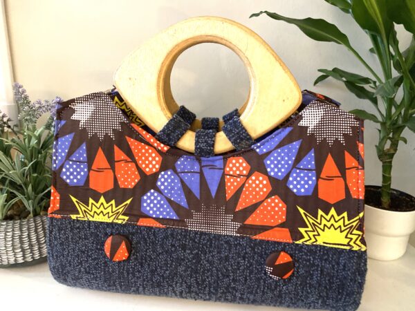 African Fabric Handbag - Image 4